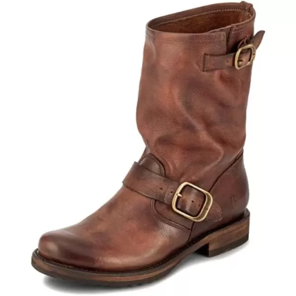 Frye Veronica Short Boots for Women Made from Full-Grain Leather with Antique Metal Hardware, Goodyear Welt Construction, and Rubber Lug Soles – 6 ¾” Shaft Height