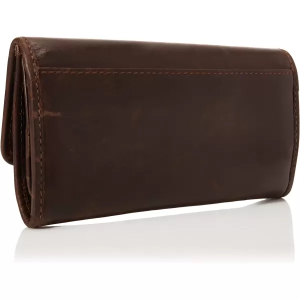 FRYE Melissa Continental Snap Leather Wallet