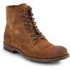 imageFrye Tyler Lace Up Boots for Men Crafted from Soft Vintage Leather with Blake Construction Burnished Toe and Heel and Rubber Inserts on Leather Soles  5  Shaft HeightTan  Hendricks Leather