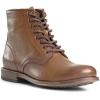 imageFrye Tyler Lace Up Boots for Men Crafted from Soft Vintage Leather with Blake Construction Burnished Toe and Heel and Rubber Inserts on Leather Soles  5  Shaft HeightCognac  Nessy