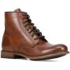 imageFrye Tyler Lace Up Boots for Men Crafted from Soft Vintage Leather with Blake Construction Burnished Toe and Heel and Rubber Inserts on Leather Soles  5  Shaft HeightCognac  Flex