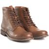 imageFrye Tyler Lace Up Boots for Men Crafted from Soft Vintage Leather with Blake Construction Burnished Toe and Heel and Rubber Inserts on Leather Soles  5  Shaft HeightCognac  Nessy