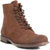imageFrye Tyler Lace Up Boots for Men Crafted from Soft Vintage Leather with Blake Construction Burnished Toe and Heel and Rubber Inserts on Leather Soles  5  Shaft HeightBrown  Hendricks Leather
