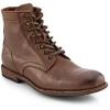 imageFrye Tyler Lace Up Boots for Men Crafted from Soft Vintage Leather with Blake Construction Burnished Toe and Heel and Rubber Inserts on Leather Soles  5  Shaft HeightTan  Mm