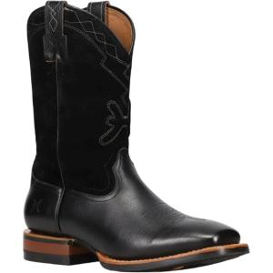 imageFrye Mens Hauser Logo Stitch Western BootBlackBlack