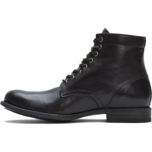 imageFrye Tyler Lace Up Boots for Men Crafted from Soft Vintage Leather with Blake Construction Burnished Toe and Heel and Rubber Inserts on Leather Soles  5  Shaft HeightBlack 1  86070