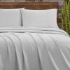 imageFRYE Cotton Linen Blend Beige Cotton 2Piece Standard Pillowcases Solid 60 Cotton40 Linen for Men and Women OekoTEX Certified ConfidenceGrey