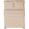 imageFRYE Cotton Linen Blend Blush 3 Piece Full Sheet SetBeige