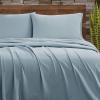 imageFRYE Cotton Linen Blend Blush 3 Piece Full Sheet SetBlue