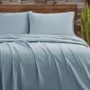 imageFRYE Cotton Linen Blend Blush 3 Piece Full Sheet SetBlue
