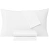 imageFRYE Cotton Linen Blend Blush 3 Piece Full Sheet SetWhite