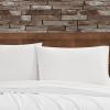 imageFRYE Cotton Linen Blend Blush 3 Piece Full Sheet SetWhite