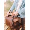 imageFRYE Mens Logan Overnight Duffle Bag Cognac One SizeCognac