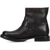 imageFrye 5  Veronica Booties for Women  FullGrain BrushOff Leather with Antique Metal Hardware and Rubber Outsole Genuine Stitch Welt ConstructionAntique Black  Flex