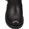 imageFrye 5  Veronica Booties for Women  FullGrain BrushOff Leather with Antique Metal Hardware and Rubber Outsole Genuine Stitch Welt ConstructionAntique Black  Flex