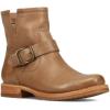 imageFrye 5  Veronica Booties for Women  FullGrain BrushOff Leather with Antique Metal Hardware and Rubber Outsole Genuine Stitch Welt ConstructionBeige  Flex