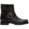 imageFrye 5  Veronica Booties for Women  FullGrain BrushOff Leather with Antique Metal Hardware and Rubber Outsole Genuine Stitch Welt ConstructionBlack  Shearling