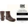 imageFrye 5  Veronica Booties for Women  FullGrain BrushOff Leather with Antique Metal Hardware and Rubber Outsole Genuine Stitch Welt ConstructionBlack  Toga Leather