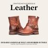 imageFrye 5  Veronica Booties for Women  FullGrain BrushOff Leather with Antique Metal Hardware and Rubber Outsole Genuine Stitch Welt ConstructionRedwood  Tonara