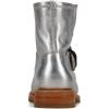 imageFrye 5  Veronica Booties for Women  FullGrain BrushOff Leather with Antique Metal Hardware and Rubber Outsole Genuine Stitch Welt ConstructionSilver  Austin Flex