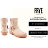 imageFrye 5  Veronica Booties for Women  FullGrain BrushOff Leather with Antique Metal Hardware and Rubber Outsole Genuine Stitch Welt ConstructionWhite  Toga Leather
