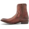 imageFrye Austin Inside Zip Mens  Stylish Durable Leather Footwear with Cushioned Insole for Comfort and Side Zipper Access Western BootsCognac  Renice Leather