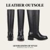 imageFrye Campus 14L Iconic Tall Boots for Women Crafted from Signature Montana Leather with Genuine Stitch Welt Construction and Stacked Leather HeelBlack  Wide Calf