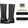 imageFrye Campus 14L Iconic Tall Boots for Women Crafted from Signature Montana Leather with Genuine Stitch Welt Construction and Stacked Leather HeelBlack  Greasy Leather