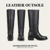 imageFrye Campus 14L Iconic Tall Boots for Women Crafted from Signature Montana Leather with Genuine Stitch Welt Construction and Stacked Leather HeelBlack  Greasy Leather