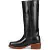 imageFrye Campus 14L Iconic Tall Boots for Women Crafted from Signature Montana Leather with Genuine Stitch Welt Construction and Stacked Leather HeelJet Black