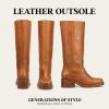 imageFrye Campus 14L Iconic Tall Boots for Women Crafted from Signature Montana Leather with Genuine Stitch Welt Construction and Stacked Leather HeelSaddle  Montana Leather