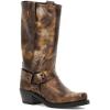 imageFrye Harness 12R Boots for Women  11  Italian Leather Durable Rubber Outsole with Genuine Stitch Welt Construction and Nickel ampamp Brass HardwareArgan Oil