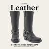 imageFrye Harness 12R Boots for Women  11  Italian Leather Durable Rubber Outsole with Genuine Stitch Welt Construction and Nickel ampamp Brass HardwareBlack