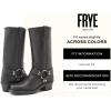 imageFrye Harness 12R Boots for Women  11  Italian Leather Durable Rubber Outsole with Genuine Stitch Welt Construction and Nickel ampamp Brass HardwareBlack