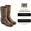 imageFrye Harness 12R Boots for Women  11  Italian Leather Durable Rubber Outsole with Genuine Stitch Welt Construction and Nickel ampamp Brass HardwareSmoke  Old Town