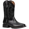 imageFrye Hauser Deco Stitch WesternBoots For Men  Stylish Leather Boot With Intricate Detailing And Durable CraftsmanshipBlackBlack