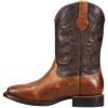 imageFrye Hauser Deco Stitch WesternBoots For Men  Stylish Leather Boot With Intricate Detailing And Durable CraftsmanshipSaddleDark Brown