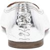 imageFrye Heather Ballet FlatsSandals for Women  Comfortable Leather SlipOn Shoes with Flexible Sole Casual ampamp Elegant DesignSilver  Wrinkle Metallic Leather