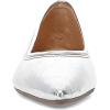 imageFrye Heather Ballet FlatsSandals for Women  Comfortable Leather SlipOn Shoes with Flexible Sole Casual ampamp Elegant DesignSilver  Wrinkle Metallic Leather