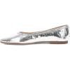 imageFrye Heather Ballet FlatsSandals for Women  Comfortable Leather SlipOn Shoes with Flexible Sole Casual ampamp Elegant DesignSilver  Wrinkle Metallic Leather