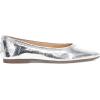 imageFrye Heather Ballet FlatsSandals for Women  Comfortable Leather SlipOn Shoes with Flexible Sole Casual ampamp Elegant DesignSilver  Wrinkle Metallic Leather