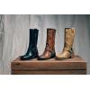 imageFrye Kate Harness 11 Leather Boots for Women  Mid Calf Boots with Signature Harness Detail Leather Lining and Rubber Outsole with 2 HeelBanana
