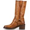 imageFrye Kate Harness 11 Leather Boots for Women  Mid Calf Boots with Signature Harness Detail Leather Lining and Rubber Outsole with 2 HeelBark