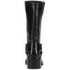 imageFrye Kate Harness 11 Leather Boots for Women  Mid Calf Boots with Signature Harness Detail Leather Lining and Rubber Outsole with 2 HeelBlack