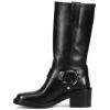 imageFrye Kate Harness 11 Leather Boots for Women  Mid Calf Boots with Signature Harness Detail Leather Lining and Rubber Outsole with 2 HeelBlack