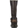 imageFrye Kate Harness 11 Leather Boots for Women  Mid Calf Boots with Signature Harness Detail Leather Lining and Rubber Outsole with 2 HeelDistressed Black