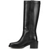 imageFrye Kate Pull On 14quot Leather Boots for Women  Riding Boots with 2 Heel Leather Lining Intricate Stitching Cushioned Footbed and Rubber OutsoleBlack  Volterra Leather