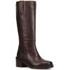 imageFrye Kate Pull On 14quot Leather Boots for Women  Riding Boots with 2 Heel Leather Lining Intricate Stitching Cushioned Footbed and Rubber OutsoleDark Brown  Wide Calf