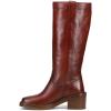 imageFrye Kate Pull On 14quot Leather Boots for Women  Riding Boots with 2 Heel Leather Lining Intricate Stitching Cushioned Footbed and Rubber OutsoleMerlot