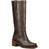 imageFrye Kate Pull On 14quot Leather Boots for Women  Riding Boots with 2 Heel Leather Lining Intricate Stitching Cushioned Footbed and Rubber OutsoleMetallic Stone